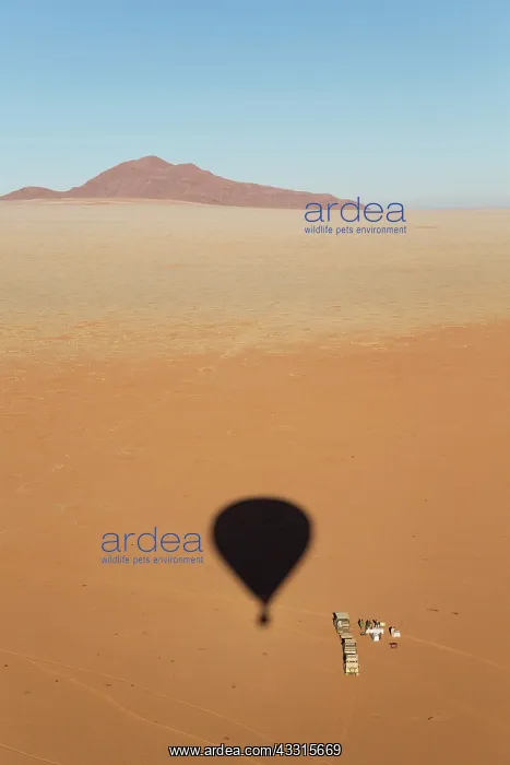 : Hot Air Ballooning - shadow of hot-air balloon at : Hot Air Ballooning - shadow of hot-air balloon at