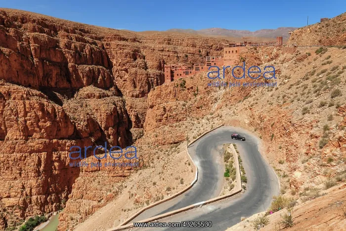  : Hotel and restaurant above the Dades Gorge, Atlas