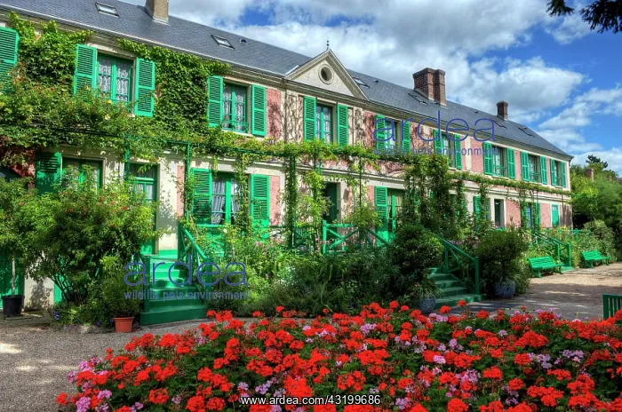 : House, Claude Monet Garden, Giverny, Departement : House, Claude Monet Garden, Giverny, Departement