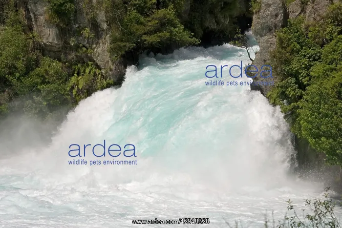 : Huka Falls on Waikato river near Taupo North Island : Huka Falls on Waikato river near Taupo North Island