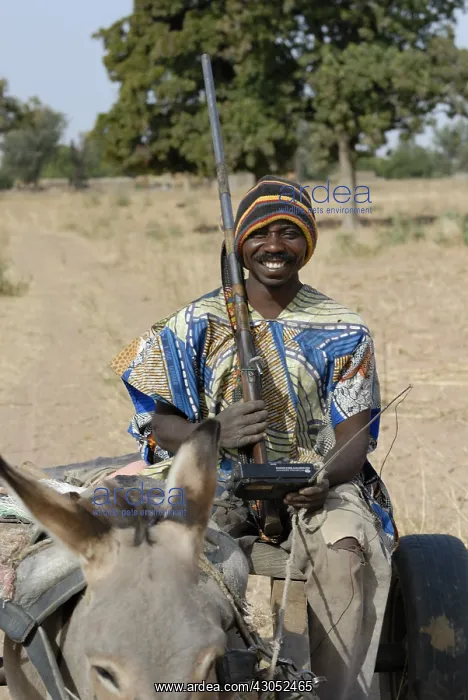 : Hunter left the village with his donkey and cart : Hunter left the village with his donkey and cart