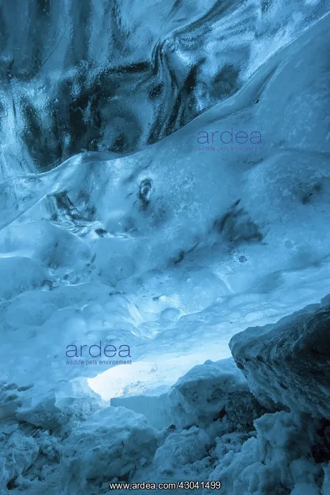 : Ice Cave under glacier : Ice Cave under glacier