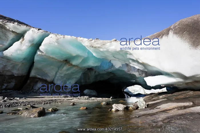 : Ice cave and glacier snout of Schlatenkees : Ice cave and glacier snout of Schlatenkees