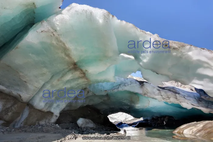: Ice cave and glacier snout of Schlatenkees : Ice cave and glacier snout of Schlatenkees