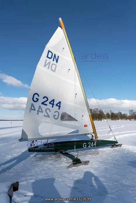 : Ice Gliders on Lake Steinhude Winter : Ice Gliders on Lake Steinhude Winter