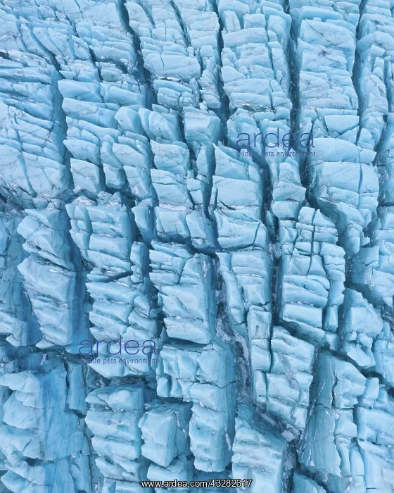  : Ice structures, Vatnajokull glacier, Iceland, Europe