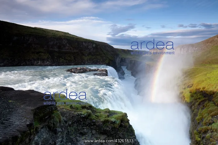 : Iceland, Arnessysla County, Rainbow forms : Iceland, Arnessysla County, Rainbow forms