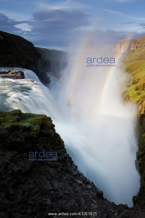 : Iceland, Arnessysla County, Rainbow forms : Iceland, Arnessysla County, Rainbow forms