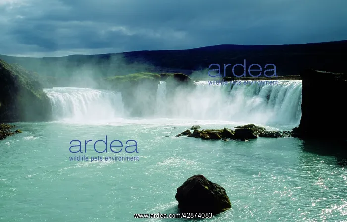 : ICELAND - the Godafoss waterfall (waterfall of the Gods) : ICELAND - the Godafoss waterfall (waterfall of the Gods)
