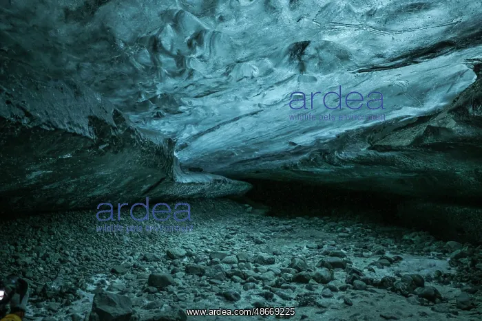 : Iceland. Ice cave near Fjallsarlon : Iceland. Ice cave near Fjallsarlon