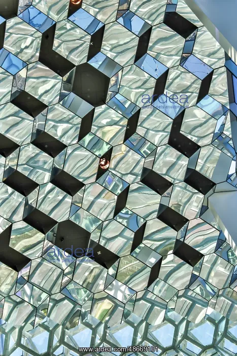 : Iceland, Reykjavik. The concert hall Harpa : Iceland, Reykjavik. The concert hall Harpa