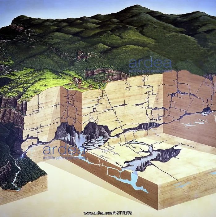  : Karst. Illustration of Caves and Karst Topography
