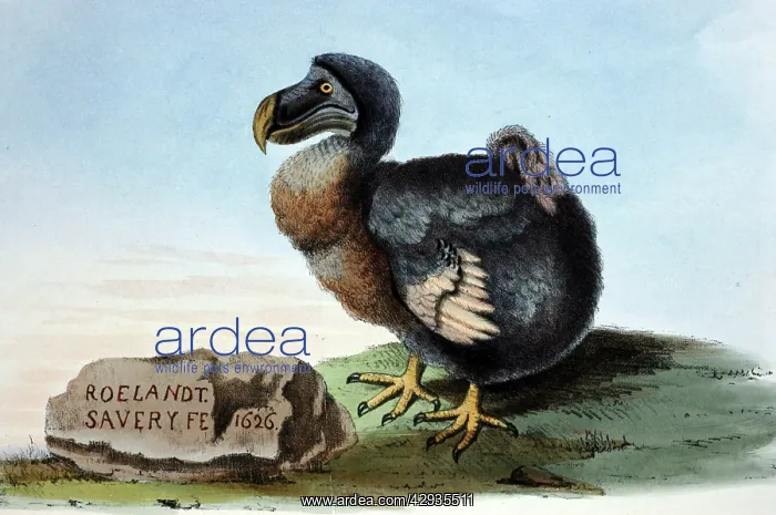 : Illustration: Dodo - from Strickland 1848 : Illustration: Dodo - from Strickland 1848