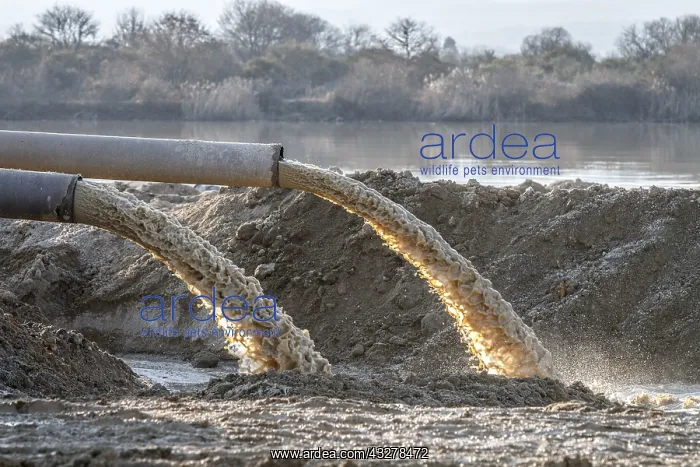 : Industrial effluent - pipeline discharging liquid : Industrial effluent - pipeline discharging liquid