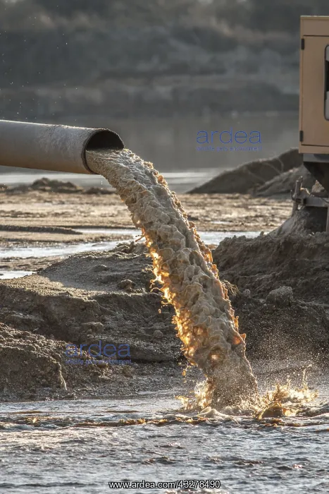 : Industrial effluent - pipeline discharging liquid : Industrial effluent - pipeline discharging liquid