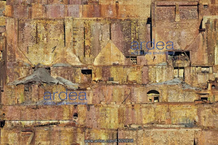 : Detail of a former industrial plant for treatment of min : Detail of a former industrial plant for treatment of min