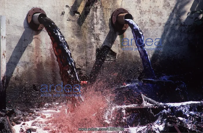 : Industrial river POLLUTION : Industrial river POLLUTION