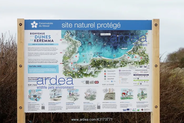: Information board on the natural site protected : Information board on the natural site protected