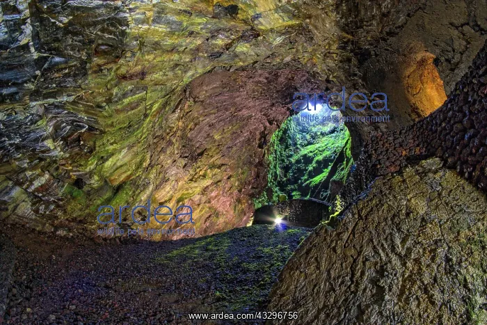  : Inside the volcanic vent Algar do carvao Azores