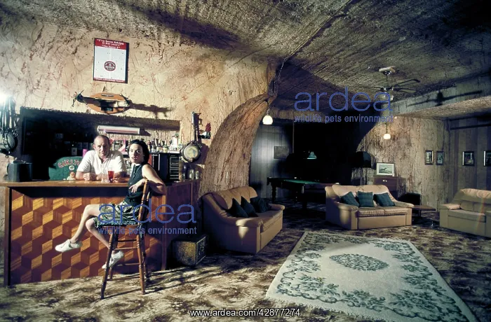 : Interior of 'DugoutI - Coober Pedy Hotel : Interior of 'DugoutI - Coober Pedy Hotel