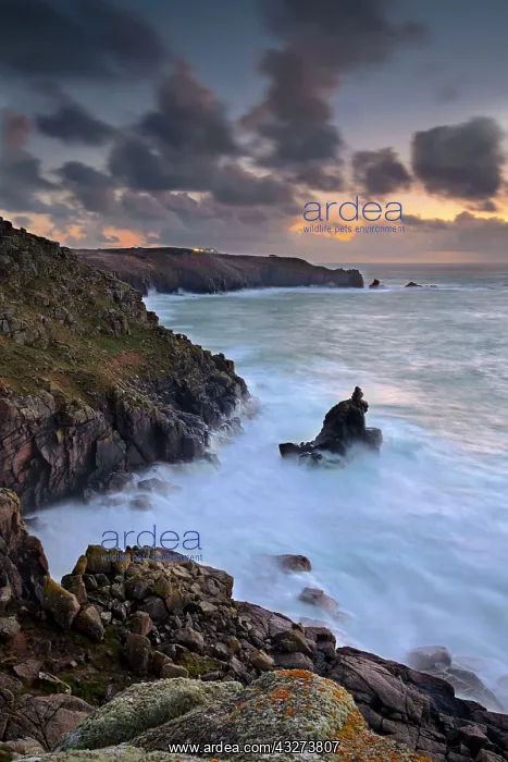 : The Irish Lady Sea Stack - coastal seascape between : The Irish Lady Sea Stack - coastal seascape between