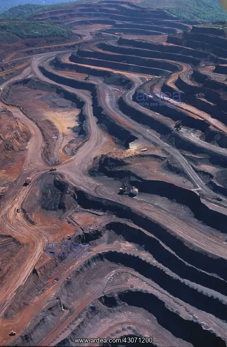 : Iron mine in Amazon rainforest : Iron mine in Amazon rainforest