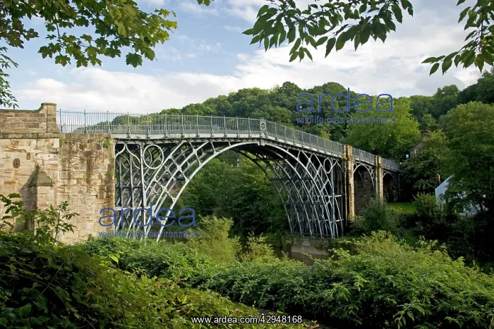  : Iron bridge at Colabrookdale spanning gorge of