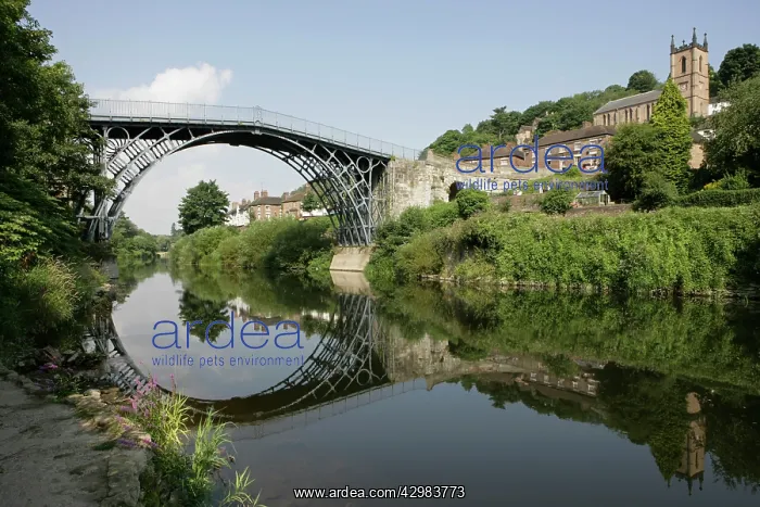 : Iron Bridge over The River Severn : Iron Bridge over The River Severn