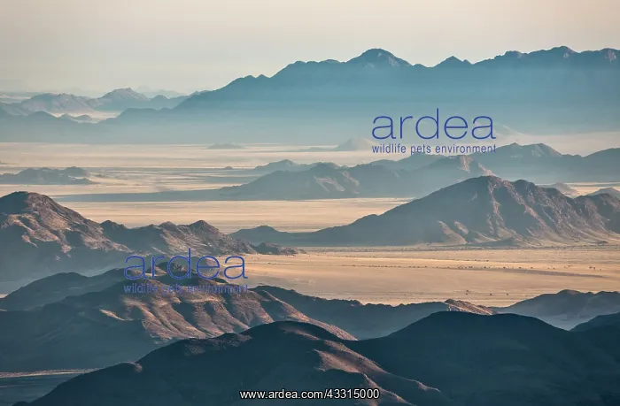 : Isolated Mountain Ridges - aerial view from a hot-air : Isolated Mountain Ridges - aerial view from a hot-air