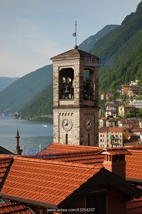 : Italy, Como Province, Argegno. Lake view : Italy, Como Province, Argegno. Lake view