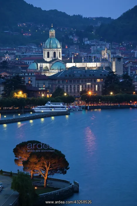  : Italy, Como Province, Como. City view from