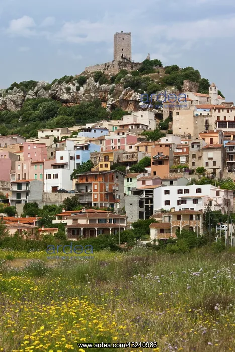 : Italy, Sardinia, Posada. Medieval hill town : Italy, Sardinia, Posada. Medieval hill town