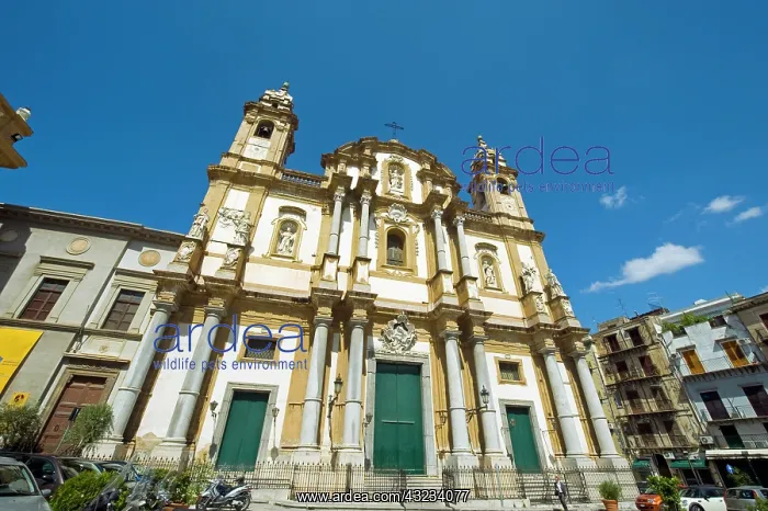 : Italy, Sicily, Palermo, old church : Italy, Sicily, Palermo, old church