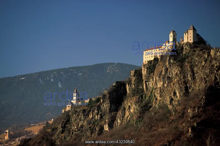 : Italy, Trentino, Alto Adige, Chiusa. View : Italy, Trentino, Alto Adige, Chiusa. View