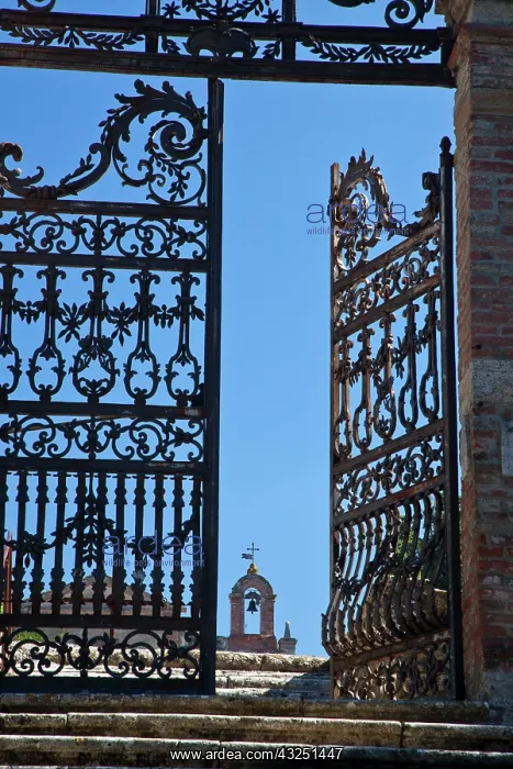 : Italy, Tuscany, Montepulciano. The wrought iron : Italy, Tuscany, Montepulciano. The wrought iron