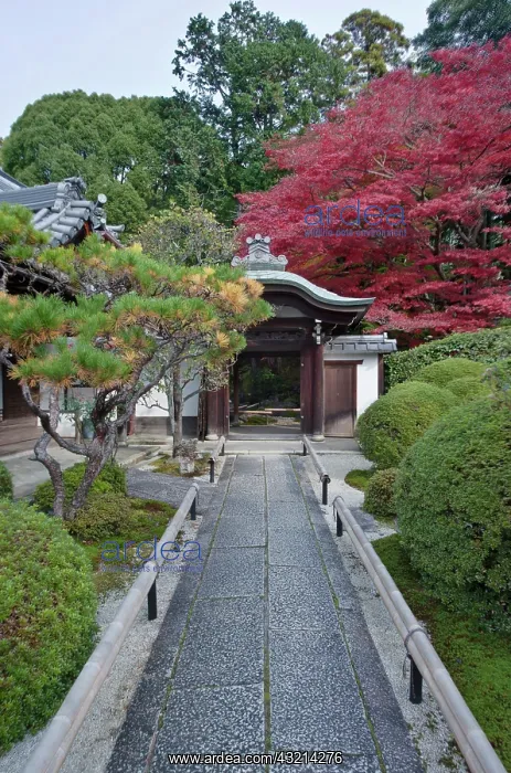 : Japan, Kyoto, Japanese Garden Entrance : Japan, Kyoto, Japanese Garden Entrance