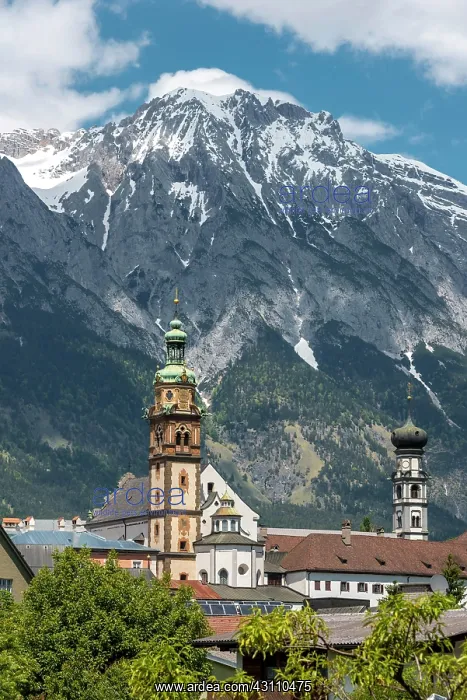 : Jesuit Church, Hall in Tyrol, Tyrol, Austria, Europe : Jesuit Church, Hall in Tyrol, Tyrol, Austria, Europe