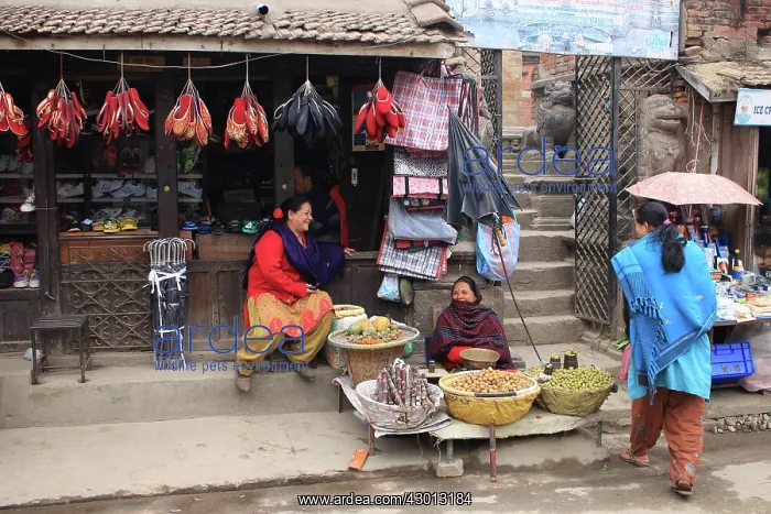 : Kathmandu stalls in old town : Kathmandu stalls in old town