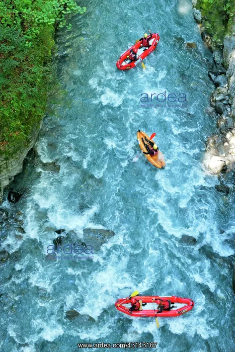 : Kayak in the Gorges des Tines, in Sixt Fer a Cheval : Kayak in the Gorges des Tines, in Sixt Fer a Cheval