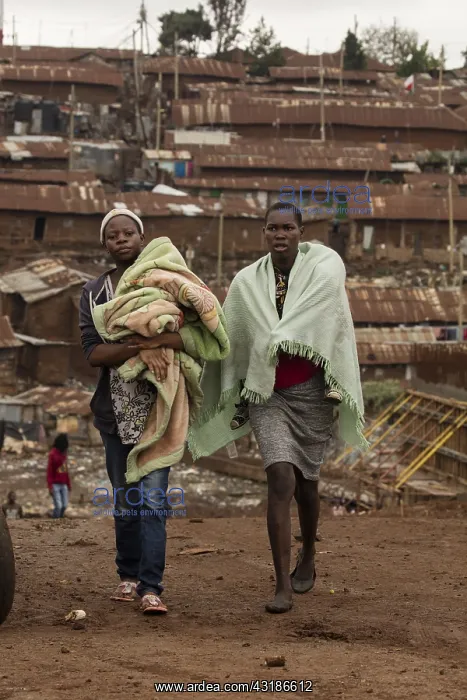 : Kibera, one of Africa's largest slums, near Nairobi : Kibera, one of Africa's largest slums, near Nairobi