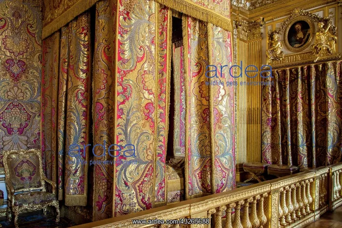: King's Chamber and bed at Chateau de Versailles : King's Chamber and bed at Chateau de Versailles