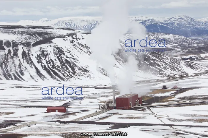 : Krafla geothermal power plant - close to the Krafla : Krafla geothermal power plant - close to the Krafla