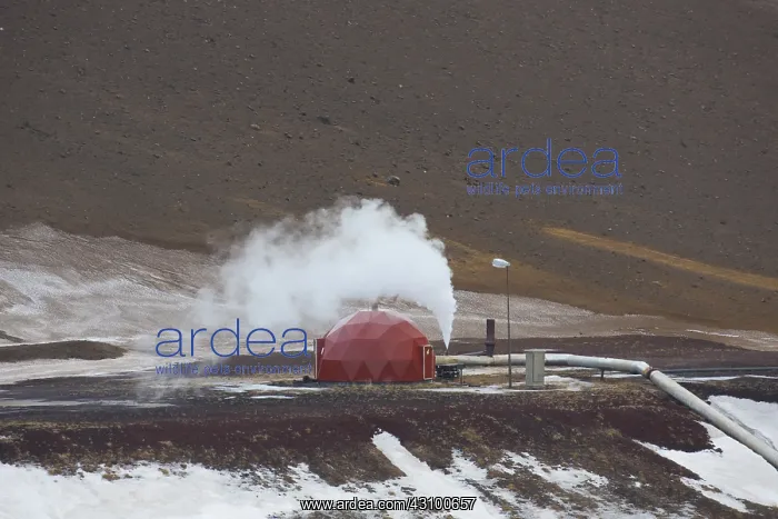 : Krafla geothermal power plant - close to the Krafla : Krafla geothermal power plant - close to the Krafla