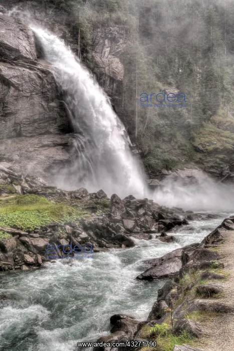 : Krimmer waterfalls, Krimmer Ache pours out Salzach : Krimmer waterfalls, Krimmer Ache pours out Salzach