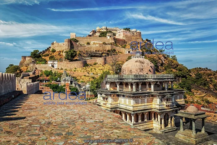 : Kumbhalgarh fort indian tourist landmark. Rajasthan : Kumbhalgarh fort indian tourist landmark. Rajasthan