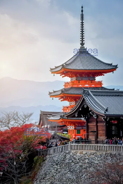 : kyomizudera's pagoda, Kyoto, Japan : kyomizudera's pagoda, Kyoto, Japan