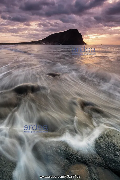 : La Tejita Beach, cloudy sky, evening mood, La Tejita : La Tejita Beach, cloudy sky, evening mood, La Tejita