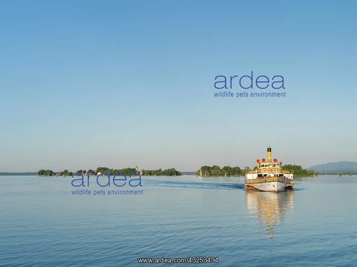 : Lake Chiemsee with the island Fraueninsel : Lake Chiemsee with the island Fraueninsel