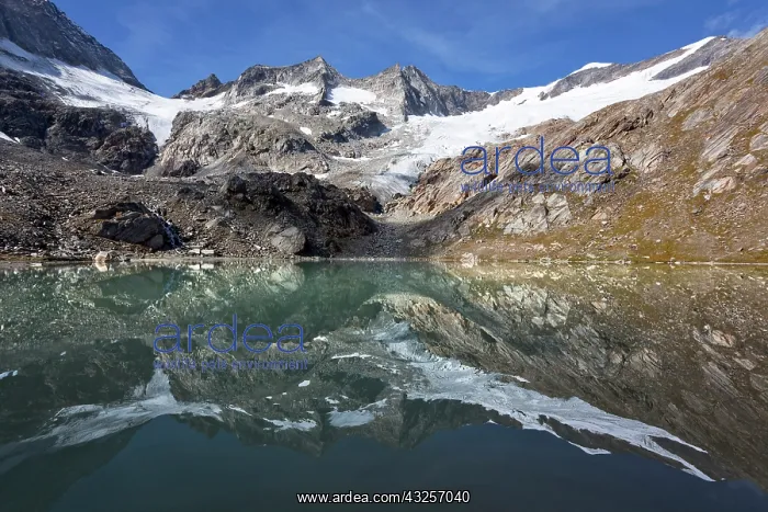 : Lake Simonysee and the glacier Simonykees : Lake Simonysee and the glacier Simonykees