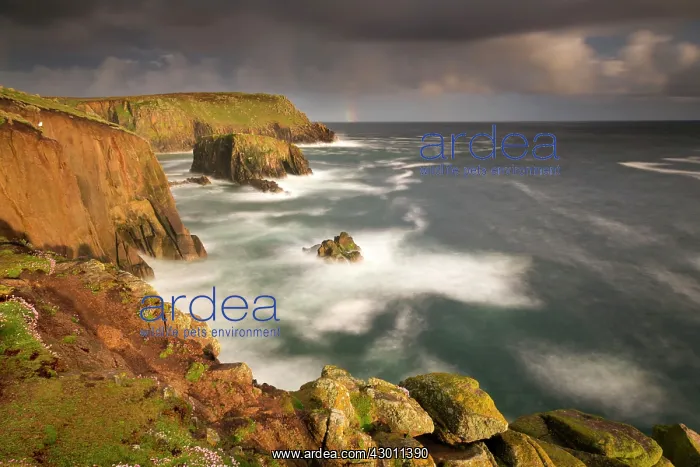 : Land's End - cliffs and sea spray : Land's End - cliffs and sea spray
